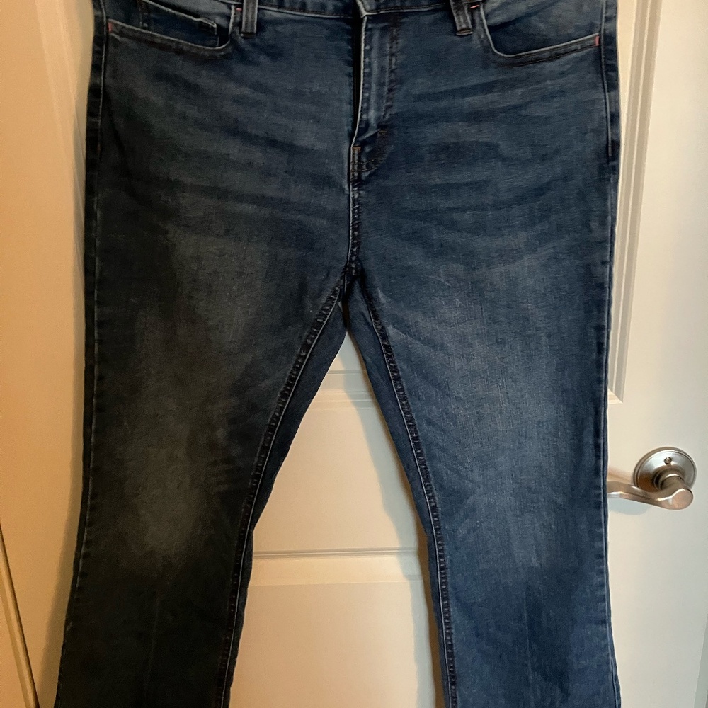 Pink Tartan Jeans - Cropped Frayed Hem